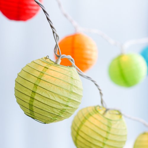 Mini Round Lantern String Lights