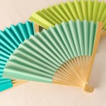 Colored Paper Hand Fan