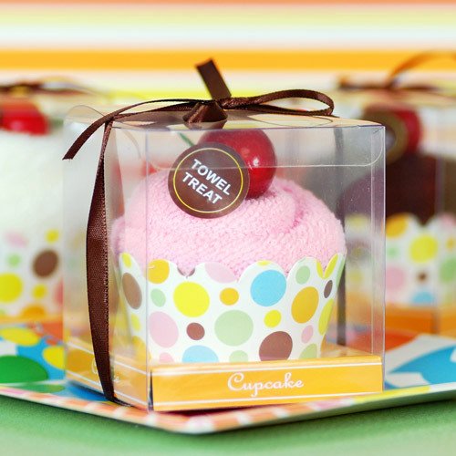 Cupcake Towel Favor