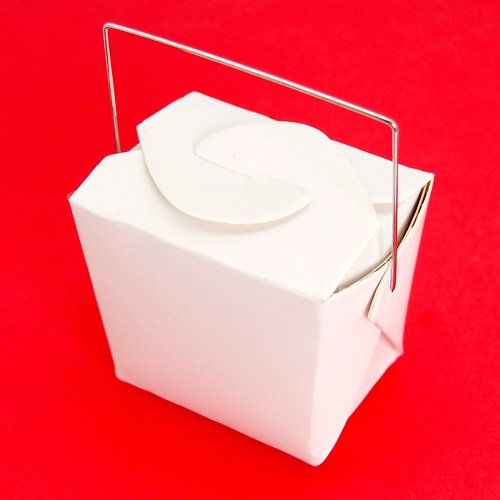 Mini White Chinese Takeout Boxes