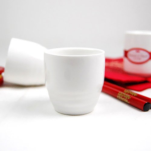 Japanese White Sake Cup