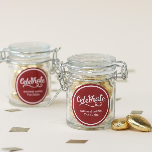 Personalized Glass Party Favor Jars