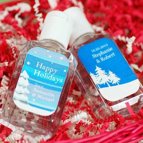 Personalized Holiday Hand Sanitizer