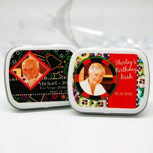 Personalized Las Vegas Themed Birthday Mint Tin
