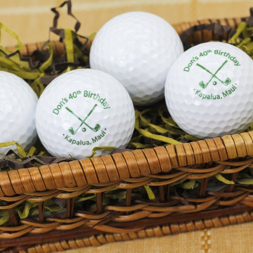 Personalized Birthday Golf Ball