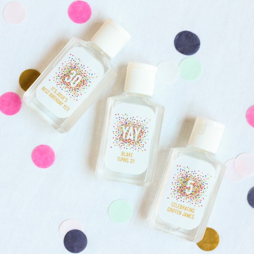Personalized Birthday Hand Sanitizer