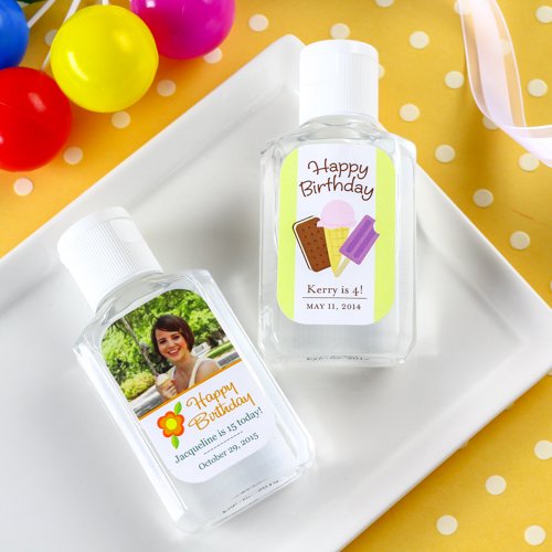 Personalized Birthday Hand Sanitizer