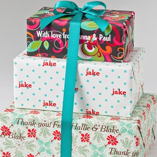 personalized holiday gift wrapping paper personalized holiday gift wrapping paper