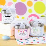 Personalized Square Baby Shower Favor Tins