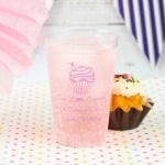 Personalized Clear Plastic Birthday Cups