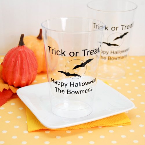 Personalized Clear Plastic Holiday Cups