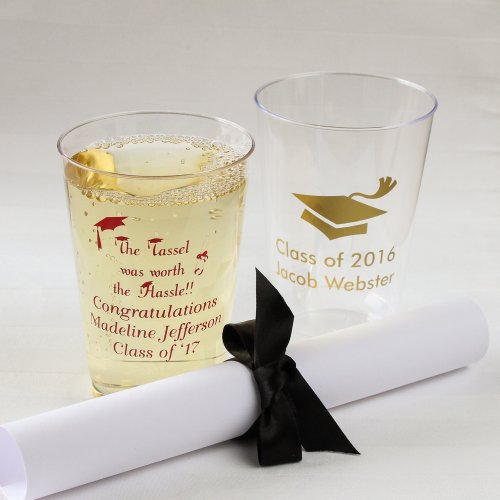 Personalized Clear Plastic Party Cups