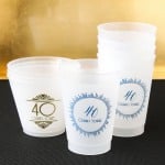 Personalized Frosted Plastic Birthday Cups