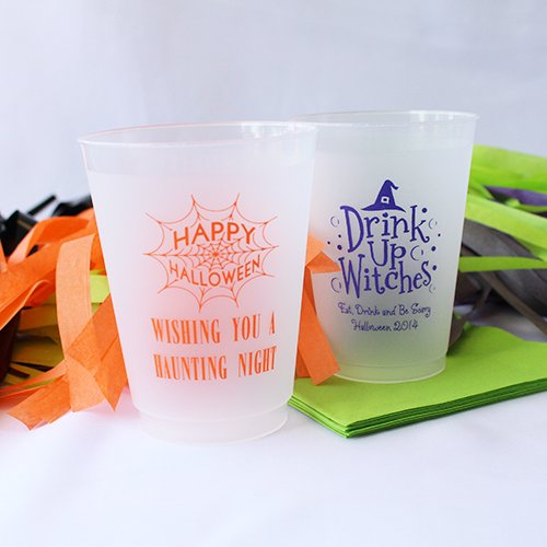 Personalized Frosted Plastic Holiday Cups