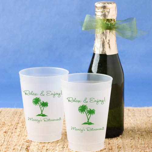 Personalized Frosted Plastic Party Cups