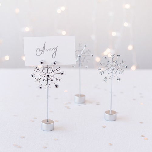 Snowflake Place Card Holders