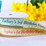 Personalized Polka Dots Ribbon