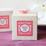 Embossed Square Favor Boxes