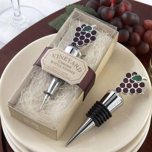 Vineyard Grapes Wine Stopper Favor