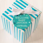 Personalized Round Baby Shower Gift Tags