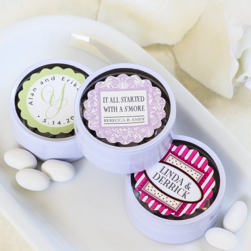 Personalized Scalloped Wedding Labels