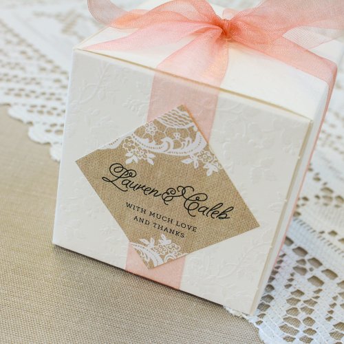 Personalized Diamond Wedding Labels