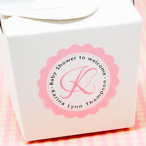 Personalized Scalloped Baby Shower Labels