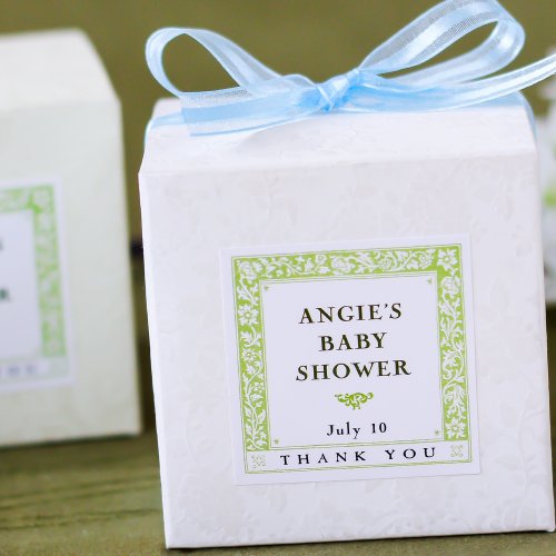 Personalized Square Baby Shower Labels