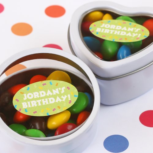 Personalized Oval Birthday Labels