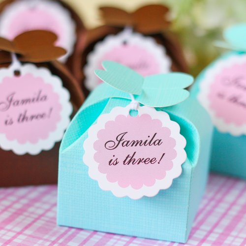 Personalized Scalloped Birthday Gift Tags