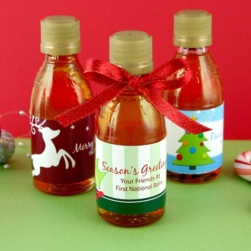 Personalized Holiday Maple Syrup