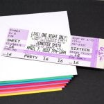 Personalized Birthday Party Invitation Ticket Magnet