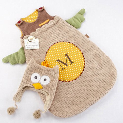 Personalized Owl Snuggle Sack and Cap