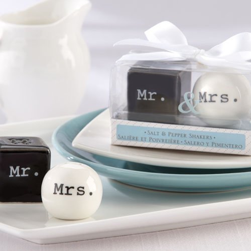Mr. and Mrs. Ceramic Salt and Pepper Shakers