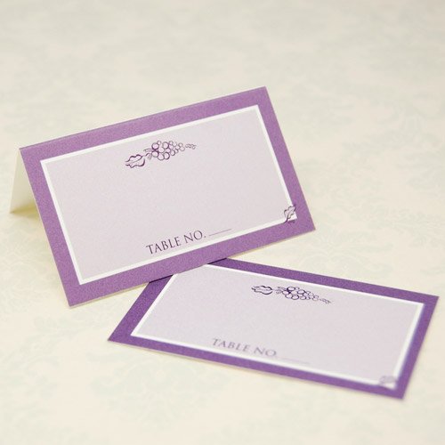 Wedding Place Cards - Grapes