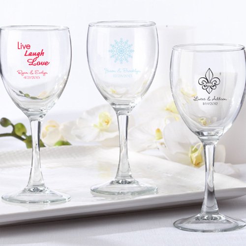 Personalized 8.5 oz Wine Glass