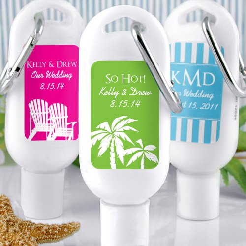 Personalized Sunscreen with Carabiner