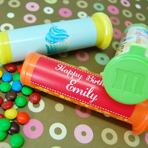Personalized Birthday M&M Minis Tube