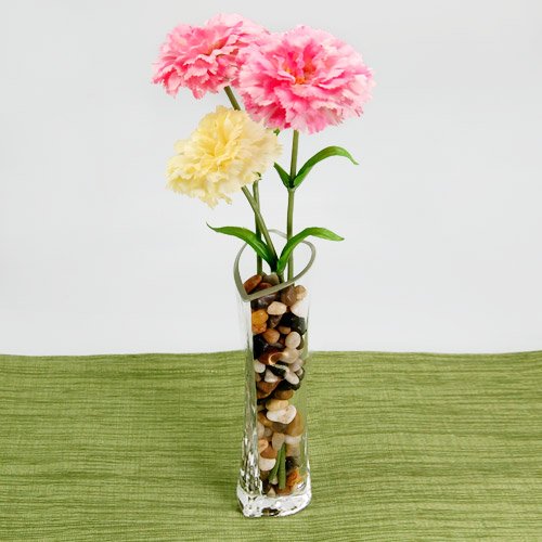 Small Glass Heart Shaped Vase