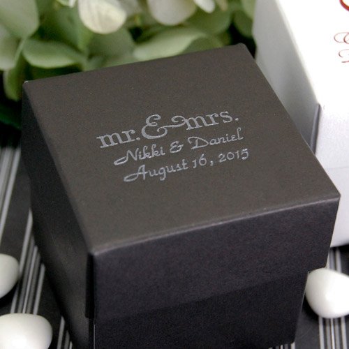 Personalized 2-Piece Square Favor Boxes