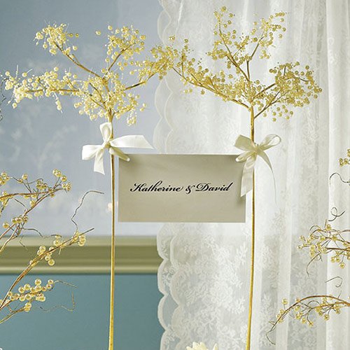 Pearl And Vintage Gold Wire Fantasy Tree