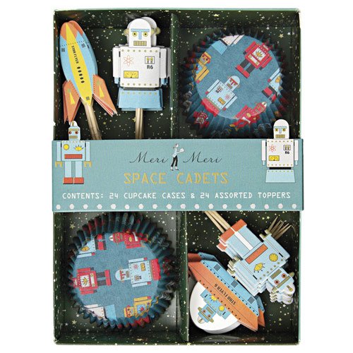 Space Robot Party Cupcake Kit