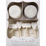 Classic White Floral Party Cupcake Kit