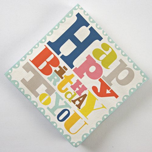 Bright Pattern Birthday Party Napkins