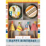 Bright Pattern Birthday Party Cupcake Kit