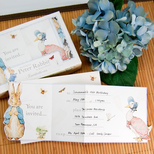 Peter Rabbit Party Invitations