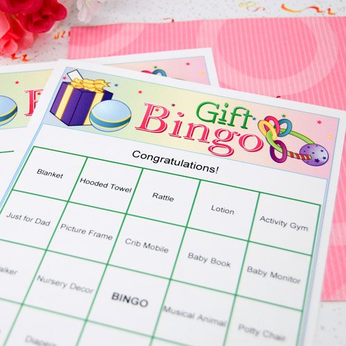 Personalized Baby Gift Bingo Game