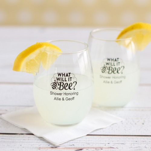 Personalized 9 oz. Stemless Wine Glass