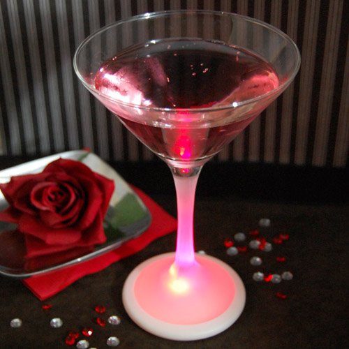 Martini Glass with LED Base