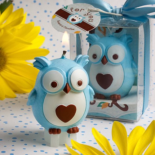 Baby Owl Candle Favor